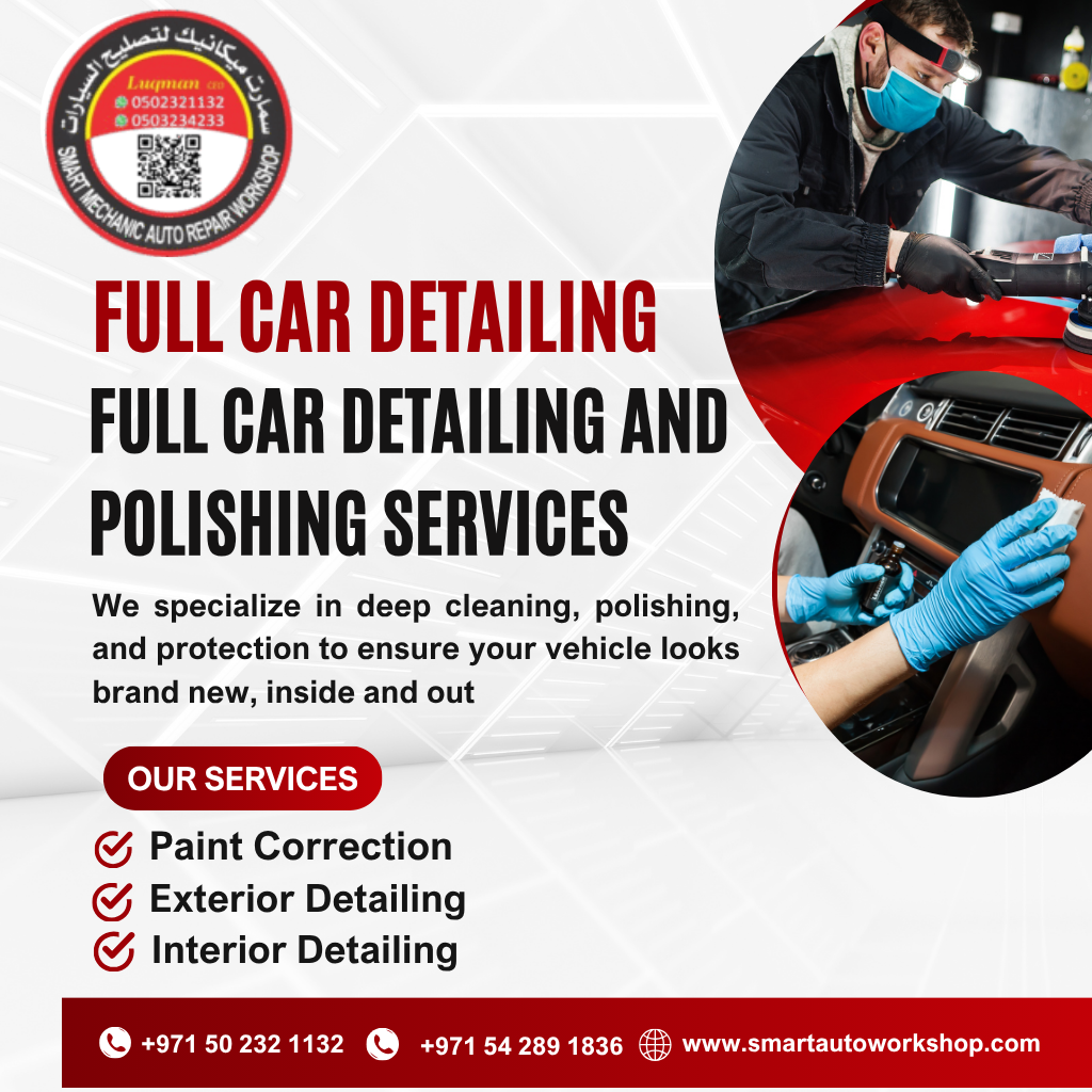 Full Car Detailing and Polishing Services in Abu Dhabi