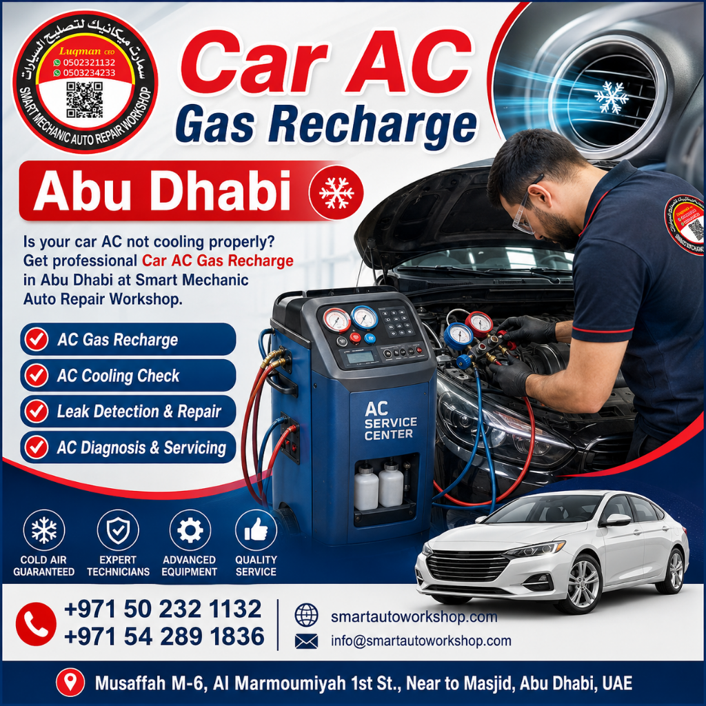 Car AC Gas Recharge Abu Dhabi